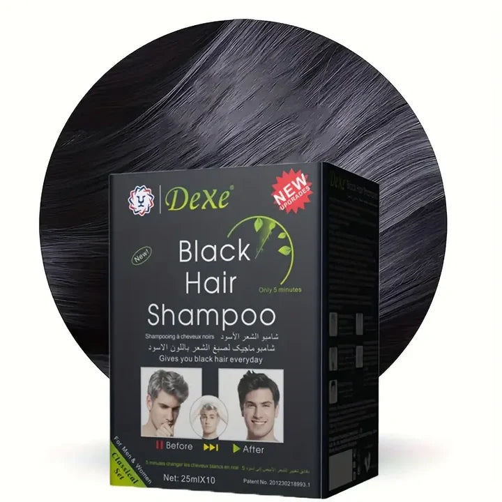 Shampoo cubre canas color negro